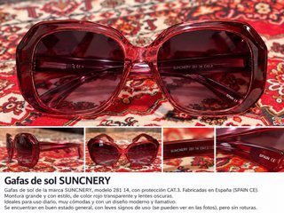 ️ Gafas de sol SUNCNERY