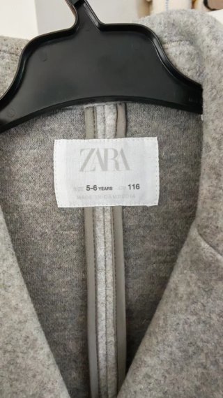 Chaqueta Zara Niña Gris