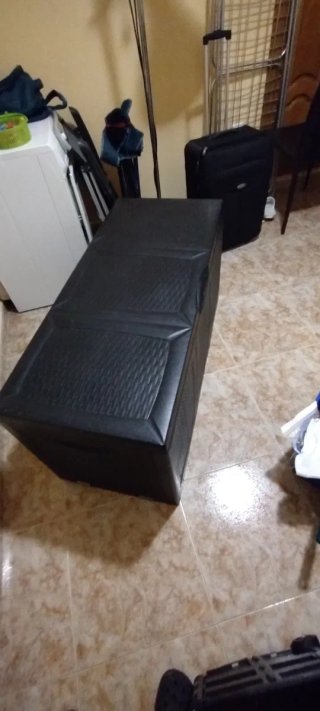 Arcón de Resina Negro para Exteriores