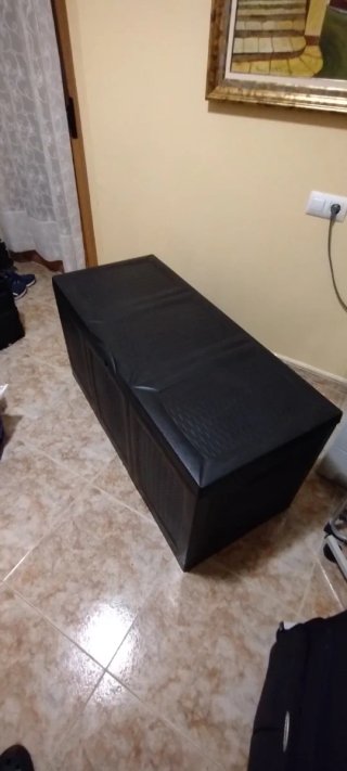 Arcón de Resina Negro para Exteriores