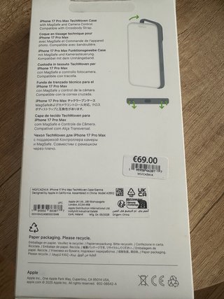 Funda Apple TechWoven para iPhone 17 Pro Max