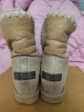 Botas Mou Doradas talla 41.