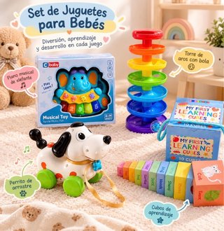 Lote de Juguetes de Aprendizaje para Bebé