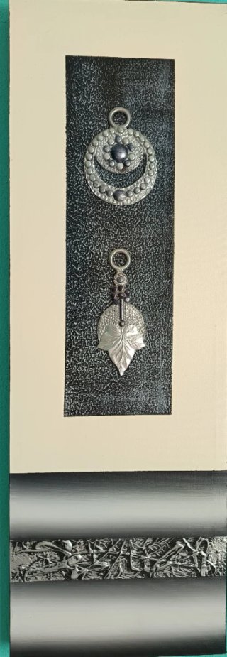 Cuadro Tríptico Decorativo Metal y Madera