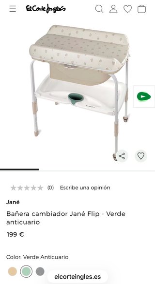 Bañera Cambiador Jané para Bebé