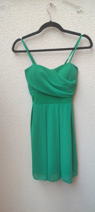 Vestido de fiesta verde