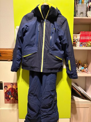 Conjunto Esquí Chaqueta y Pantalón Azul/Amarillo