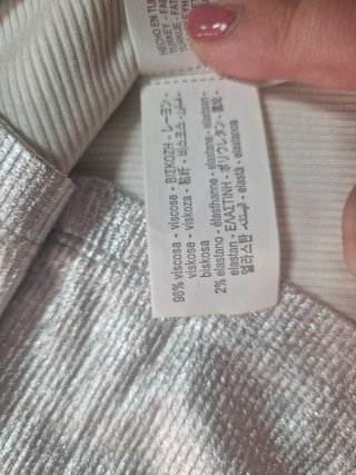 Maglia Zara Argento Taglia S ampiezza spalle 36 cm