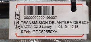 TRANSMISION DELANTERA DERECHA MAZDA CX-3 Luxury