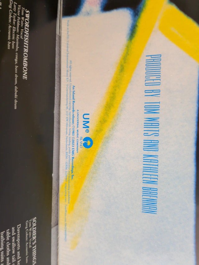 Vinilo Tom Waits - Swordfishtrombones (2023)