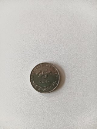 Moneda 5 Kuna Croacia 2007