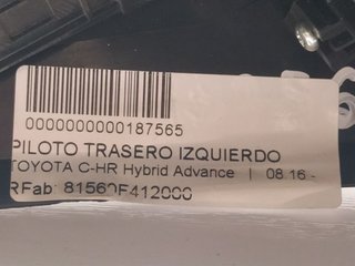 PILOTO TRASERO IZQUIERDO TOYOTA C-HR Hybrid Advance