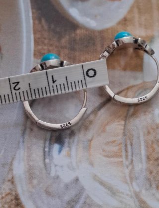 Pendientes S925 Turquesa
