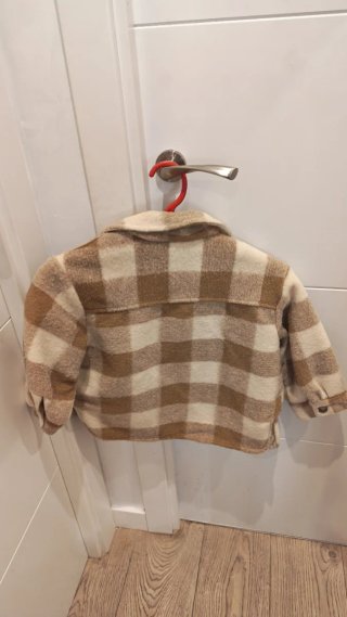 Chaqueta cuadros niña Zara