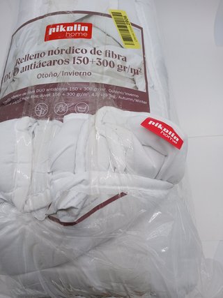 PIKOLIN Home – Duvet 135 x 200 cm – Duo 4 Seasons 150 + 300 g Soft and Breathable Fibre – Filling fo