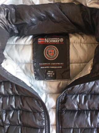 Plumífero Geographical Norway Negro Talla M