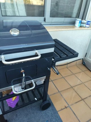 Barbacoa Grillmeister Negra y Plateada