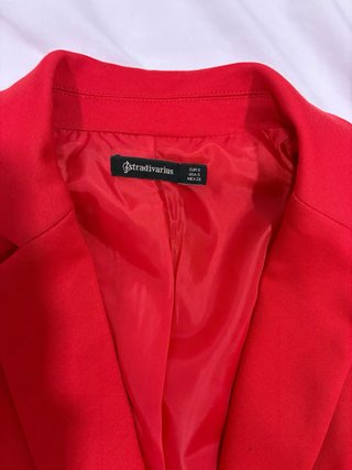 Chaqueta Roja Stradivarius Talla S