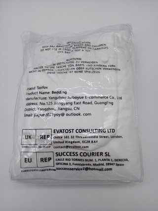 Juego de funda de edredón de microfibra para cama de tamaño Super King, color blanco, con 2 fundas d