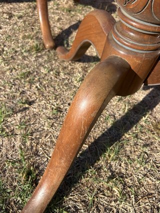 patas y mesa Extensible de Madera Vintage