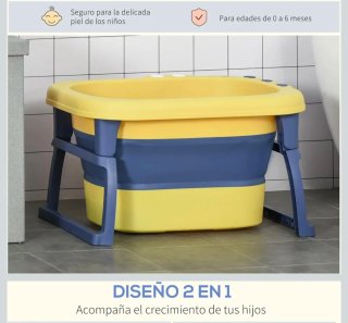 Bañera Plegable para Bebé Homcom
