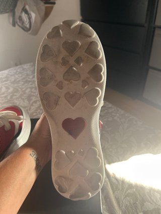 Zapatillas Love Moschino Blanco y Rojo