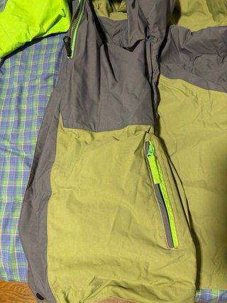 Chaqueta de Snow Armada Verde y Gris