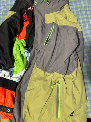 Chaqueta de Snow Armada Verde y Gris