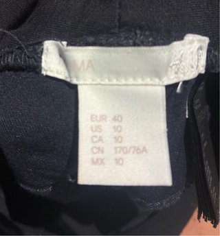 Pantalón premamá negro,