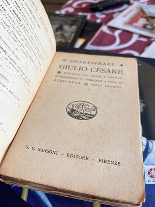 William Shakespeare, Giulio Cesare