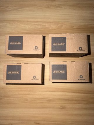 4 Manetas de puerta. Marca Schlage