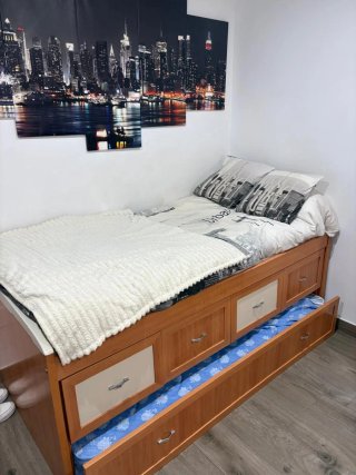 Cama nido con cajones y colchones