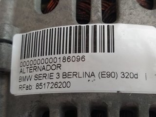 ALTERNADOR BMW SERIE 3 BERLINA (E90) 320d
