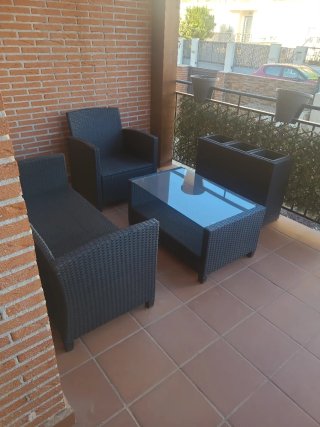 Muebles de jardín negro