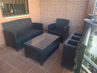 Muebles de jardín negro