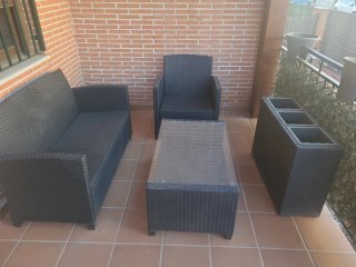 Muebles de jardín negro