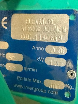 Polipasto Elevador IMER Airone 300N + Columna