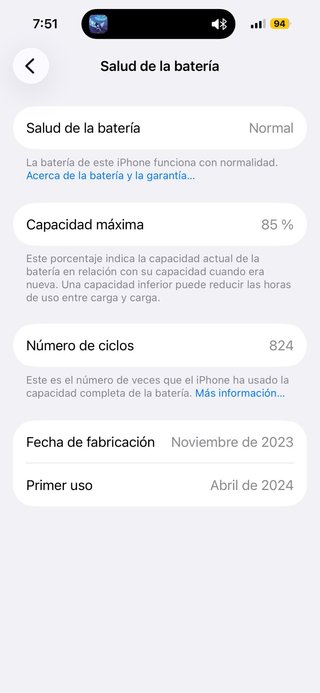 iPhone 15 128GB para reparar / piezas – Face ID no