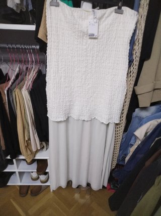 Vestido H&M crudo tallaL,