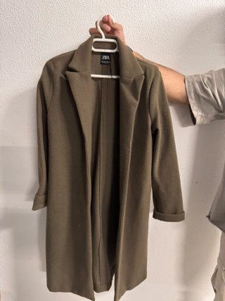 Abrigo Zara Verde Oliva