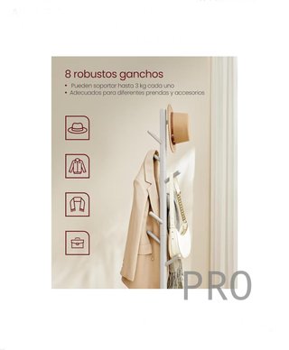 Perchero Madera Maciza