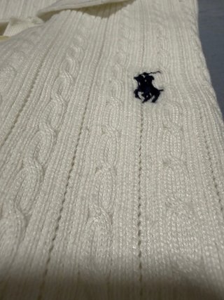 Maglia Polo Ralph Lauren bianca in lana