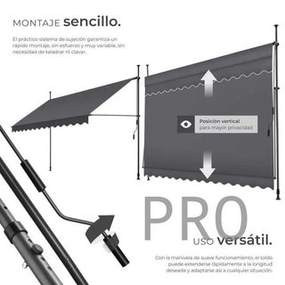 Toldo plegable para balcón