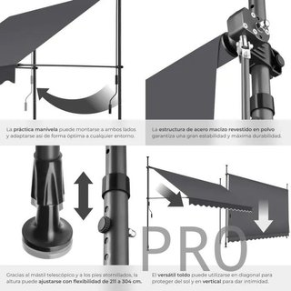 Toldo plegable para balcón