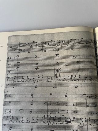 Bach edición facsímil de la Pasión según San Mateo