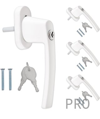 Juego de 4 pomos de puerta con llave - Kwmobile