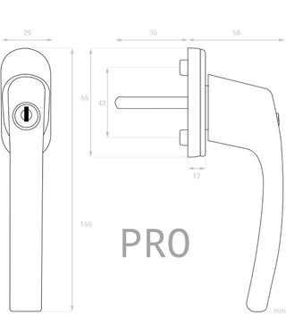 Juego de 4 pomos de puerta con llave - Kwmobile