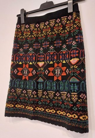 Falda Bimba & Lola boho chic hippy S vintage