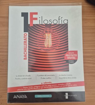 Libro Filosofía 1 Bachillerato Anaya