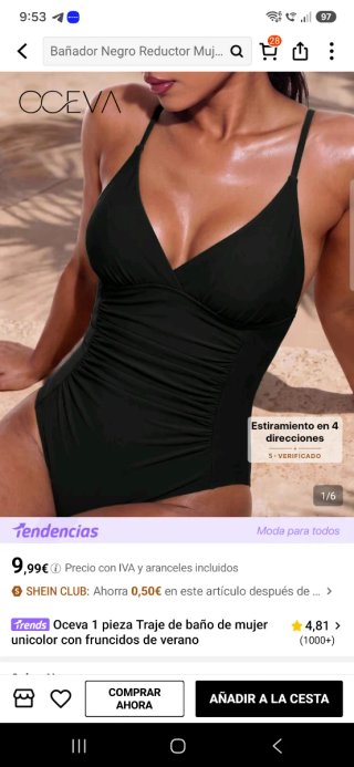 Bañador Negro Oceva